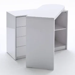 Schreibtisch Und Regal Mit Drehfunktion Hochglanz Weiß MATT -VIDAXL || HOMCOM Verkäufe 7ba31815238b6e13465b69cba7e40001