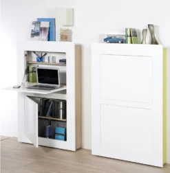 Phoenix Milano Schreibtisch Aufklappbar BxHxT Cm 81 X 128.5 X 20 Weiss / Eiche Sägerau -VIDAXL || HOMCOM Verkäufe 7bacd360777bfc10c43ade0dfc6e11ab