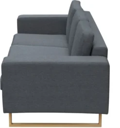 VidaXL 3-Sitzer Sofa Stoff Dunkelgrau -VIDAXL || HOMCOM Verkäufe 7d61ebde4428e8d729447d0d542b5537