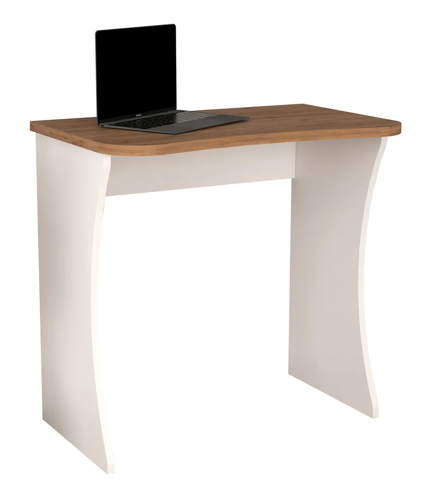 VCM Holz Schreibtisch Computertisch Arbeitstisch Bürotisch Büro Ablagefach Dilus L Weiß / Honig-Eiche 2 VCM Holz Schreibtisch Computertisch Arbeitstisch Bürotisch Büro Ablagefach Dilus L Weiß / Honig-Eiche – Bild 2