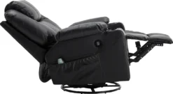 MCombo Leder Massagesessel Fernsehsessel Relaxsessel Dreh Schaukel Heizung USB Manuell Verstellbar Echtleder 7050BK -VIDAXL || HOMCOM Verkäufe 7e97fec93049e102f65fde9738ebc016