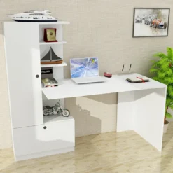 Schreibtisch Domingos Weiß | (B/H/T) 149,5 Cm/120 Cm/61,8 Cm