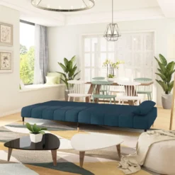 VidaXL Schlafsofa 2-Sitzer Blau Samt -VIDAXL || HOMCOM Verkäufe 81d9ad892d4961aba5dab280546ea47a