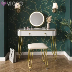 Vicco Schminktisch + LED + Hocker Grace Weiß 100 X 78,5 X 40 Cm Holzwerkstoff -VIDAXL || HOMCOM Verkäufe 8261433b1a8ac57368191a08f9fcab45