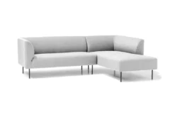HOMEXPERTS Ecksofa Rechts KERSTIN 230 X 169, H 74 Cm Grau 3 Sitzplätze