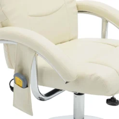 VidaXL Massagesessel Mit Fußhocker Cremeweiß Kunstleder -VIDAXL || HOMCOM Verkäufe 84d737acc2939b5ea98a415d03736f61
