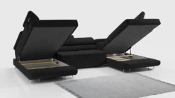 MKS MEBLE Ecksofa - U-Form Couch Mit Schlaffunktion - Bettsofa - Wohnzimmer U Couch - Polstersofa Mit Bettkasten - Gustaw U Schwarz Kronos -VIDAXL || HOMCOM Verkäufe 850bab9663ac3570f0e3fdbb687e1db8