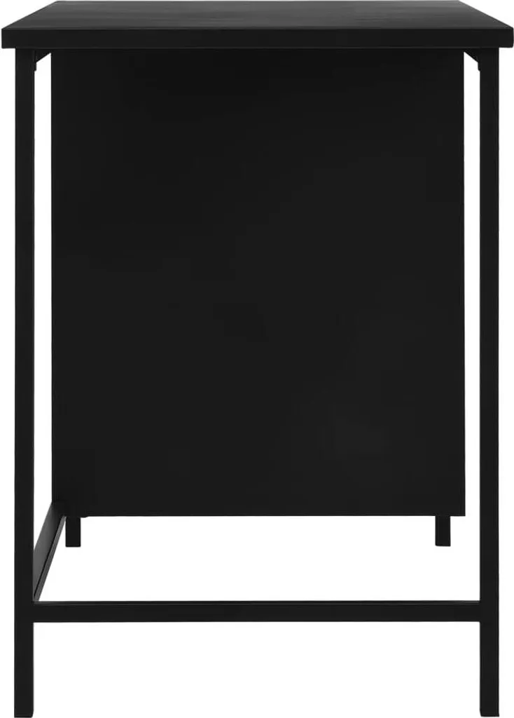 VidaXL Schreibtisch Schubladen Industriell Schwarz 120x55x75cm Stahl 5 VidaXL Schreibtisch Schubladen Industriell Schwarz 120x55x75cm Stahl – Bild 5