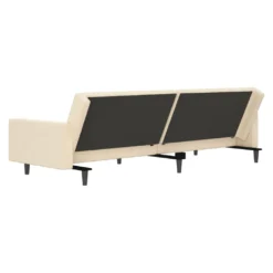 VidaXL Schlafsofa 2-Sitzer Mit Fußhocker Creme Samt -VIDAXL || HOMCOM Verkäufe 8670f0d79d08c19ae805d1fe6420d926