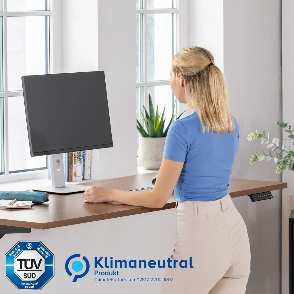 Ergotopia Desktopia Lite, Höhenverstellbarer Schreibtisch, Elektrisch Höhenverstellbares Tischgestell Mit Memory Funktion, Kollisionsschutz 2 Ergotopia Desktopia Lite, Höhenverstellbarer Schreibtisch, Elektrisch Höhenverstellbares Tischgestell Mit Memory Funktion, Kollisionsschutz – Bild 2