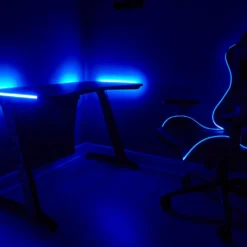 X Rocker Sony Playstation Borealis Aluminium Carbon Gaming Tisch | PC Schreibtisch Mit Blauer LED Beleuchtung & Kabelmanagement | 120 X 60 X 74 Cm -VIDAXL || HOMCOM Verkäufe 874ad7acdde531720c9ac8dde71ead5e