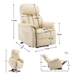 MCombo Elektrisch Aufstehhilfe Fernsehsessel Relaxsessel Elektrisch Verstellbar 7299CW -VIDAXL || HOMCOM Verkäufe 8771fa71bc086d9db061b4a7d1d8342a