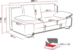 Mirjan24 Schlafsofa Laura Cord Mit Bettkasten Und Schlaffunktion, Elegante Couch (Farbe: Poso 100) -VIDAXL || HOMCOM Verkäufe 8c76cb96ad2315b3f9f12a0b3a327356 1
