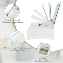 COSTWAY Kompakter Schminktisch Mit Spiegel, Frisierkommode, Moderner Kleiner Tisch Für Schlafzimmer, Arbeitszimmer, Weiß 9 COSTWAY Kompakter Schminktisch Mit Spiegel, Frisierkommode, Moderner Kleiner Tisch Für Schlafzimmer, Arbeitszimmer, Weiß -VIDAXL || HOMCOM Verkäufe 8e3553d76885000cdee233cce64f7a43