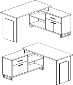 Winkelschreibtisch Schreibtisch Büroschreibtisch Eckschreibtisch "Margate I" Sonoma-Eiche / Weiß -VIDAXL || HOMCOM Verkäufe 8e4810cc38c657bb1aa33dc9ee9ef3a3