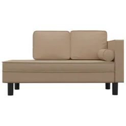 VidaXL Chaiselongue Mit Kissen Und Nackenrolle Cappuccino Kunstleder -VIDAXL || HOMCOM Verkäufe 90eee6720752d4a6e3ceacafb96c9d1d