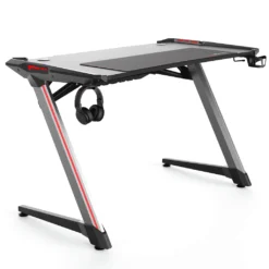 EXCAPE Gaming Tisch Z12 ULTRA Mit LED/RGB Beleuchtung 120cm Breit - Beine In Z-Form, Carbon-Optik, Schreibtisch Gaming - Gamingtisch Inkl. Getränkehalter, Kopfhörerhalter - PC Tisch, Gamer Desk, Tischplatten Größe:120cm X 60xm -VIDAXL || HOMCOM Verkäufe 91d7211155ecca93d68616f36677fc74