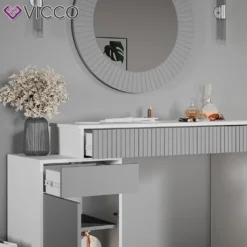 Vicco Schminktisch Arles Weiß Hellgrau Schminkspiegel 120x77 Cm Holzwerkstoff -VIDAXL || HOMCOM Verkäufe 9235d32dbcee3f15273191b3206bf801 1