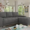 Ecksofa Pavo Mit Schlaffunktion Und Bettkasten - L-Form Couch Mit Bonell-Federkern, Polsterecke, Couchgarnitur, Eckcouch, Sofa, Sofagarnitur (Sawana 05)