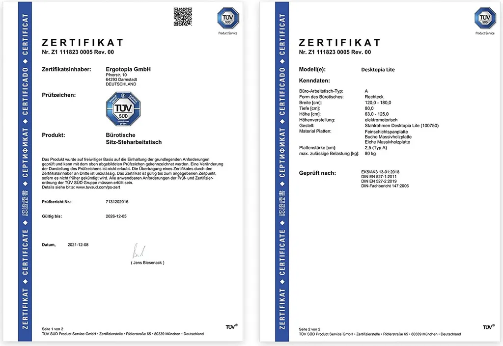 Ergotopia Desktopia Lite, Höhenverstellbarer Schreibtisch, Elektrisch Höhenverstellbares Tischgestell Mit Memory Funktion, Kollisionsschutz 7 Ergotopia Desktopia Lite, Höhenverstellbarer Schreibtisch, Elektrisch Höhenverstellbares Tischgestell Mit Memory Funktion, Kollisionsschutz – Bild 7