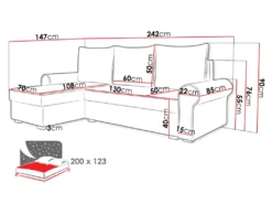 Mirjan24 Ecksofa Dakar, Stilvoll Eckcouch Mit Bettkasten Und Schlaffunktion,Universell (Farbe: Manila 02 + Manila 04) 11 Mirjan24 Ecksofa Dakar, Stilvoll Eckcouch Mit Bettkasten Und Schlaffunktion,Universell (Farbe: Manila 02 + Manila 04) -VIDAXL || HOMCOM Verkäufe 97c075f3b756f383993edb56b06cf8cf