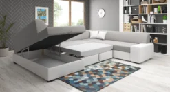 FURNIX Wohnlandschaft XXL-Sofa Sofalandschaft NOSMISS Grau MA1100OR100 -VIDAXL || HOMCOM Verkäufe 97d71f45c7d035e1d87dd0dc61c30b57