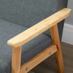 2-Sitzer-Sofa Stoff 113x67x75 Cm Hellgrau Vintage Couch Für Wohnzimmer -VIDAXL || HOMCOM Verkäufe 999b9ed21a6c6565c3dbfcceec745cd8