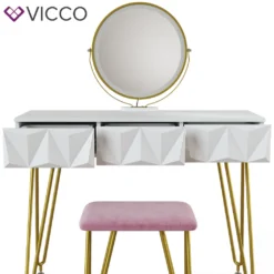 Vicco Schminktisch + LED-Spiegel + Hocker Ruby Weiß 100 X 79 X 40 Cm MDF -VIDAXL || HOMCOM Verkäufe 9b321d5cbf43259b4e7288a3ea8796bf