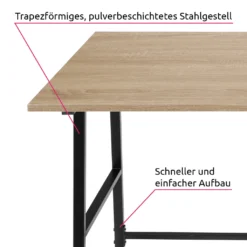 Tectake Schreibtisch Paisley 120x50x73,5cm - Industrial Holz Hell, Eiche Sonoma -VIDAXL || HOMCOM Verkäufe 9c3e7e36f42d5d7f3c9b7ae302ced1d6