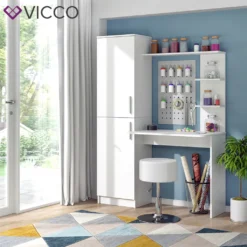 Vicco Arbeitstisch Mit Schrank Tessa Weiß 122,9 X 168 X 52 Cm Holzwerkstoff -VIDAXL || HOMCOM Verkäufe 9d0916b717c5d67184707965cd5bf447