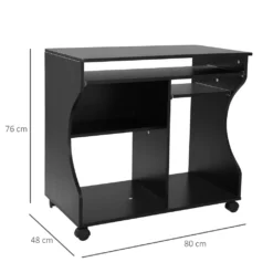 HOMCOM Computertisch Eckschreibtisch Winkelschreibtisch Schreibtisch Bürotisch PC Tisch Schwarz 80 X 48 X 76 Cm -VIDAXL || HOMCOM Verkäufe 9d46b52d23592d88f61e821b1ea83203