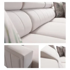 Ecksofa Mit Schlaffunktion Latina U-Form Bettkasten Ottomane Links -VIDAXL || HOMCOM Verkäufe 9d4e7fcb70ee8cff917c0dc74af05b57