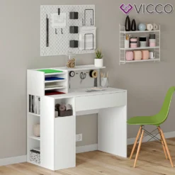 Vicco Schreibtisch Weiß 100 X 100 X 50 Cm Holzwerkstoff -VIDAXL || HOMCOM Verkäufe 9f1dac72c271776e69bb22fe20f55897