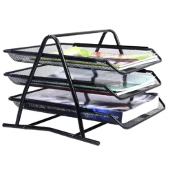 COSTWAY Ablagefaecher Ablagesystem Buero Schreibtisch Organisation Briefablage Papierablage Briefkorb Metall