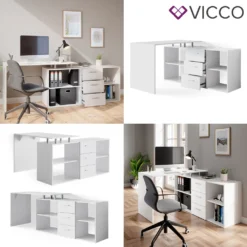 Vicco Eckschreibtisch Dante Weiß 120 X 75 X 145 Cm Holzwerkstoff -VIDAXL || HOMCOM Verkäufe a0d9f0620d10dd003de6b119cfd555c4