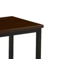 SVITA Uni Bürotisch Nussbaum-Optik Schwarze Metall-Beine Computertisch Schreibtisch Arbeitstisch PC Tisch -VIDAXL || HOMCOM Verkäufe a4081fcf4a71b883a0dcdc266bd8fcaf