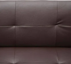 3er-Sofa HWC-G11, Couch Schlafsofa Gästebett Bettsofa Klappsofa, Schlaffunktion 195cm Kunstleder, Braun -VIDAXL || HOMCOM Verkäufe a4751eaebe29de99671bd9ef9af157ce