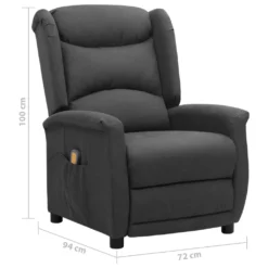 VidaXL Massagesessel Dunkelgrau Stoff -VIDAXL || HOMCOM Verkäufe a491cd471fb68c23904a84bc6802f94f