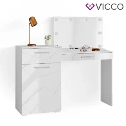 Vicco Schminktisch Frisiertisch Frisierkommode Little Irma Weiß Spiegel LED -VIDAXL || HOMCOM Verkäufe a504367a4e520e3954579249f161d6a2