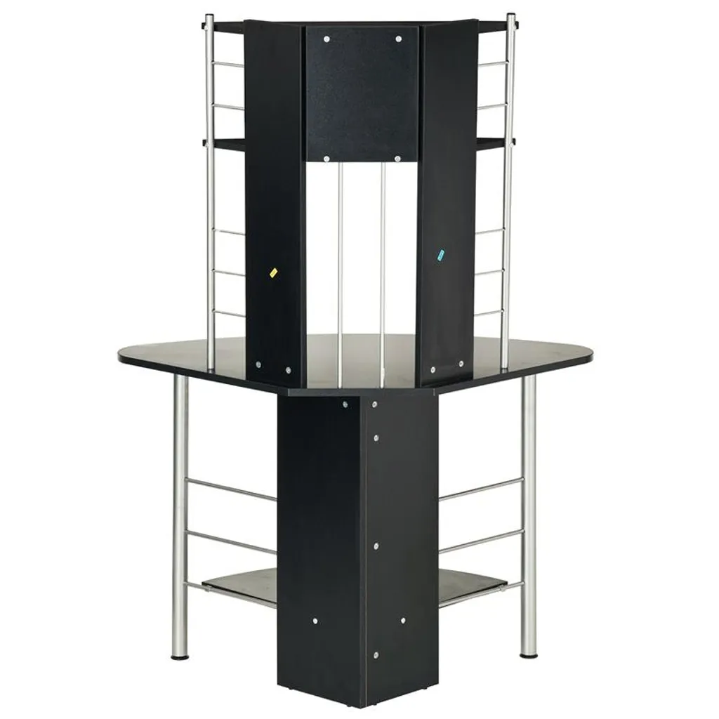 SixBros. Eckschreibtisch In Schwarz, Platzsparender Computerschreibtisch Für Ihr Büro, Winkelschreibtisch, 113 X 65 Cm B-1010/60 4 SixBros. Eckschreibtisch In Schwarz, Platzsparender Computerschreibtisch Für Ihr Büro, Winkelschreibtisch, 113 X 65 Cm B-1010/60 – Bild 4