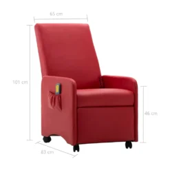 Rétro Elektrisch Massagesessel, Fernsehsessel,Ruhesessel - Loungesessel Massagesessel Rot Kunstleder(975051 -VIDAXL || HOMCOM Verkäufe a544ba210a729e309f23300930043b50