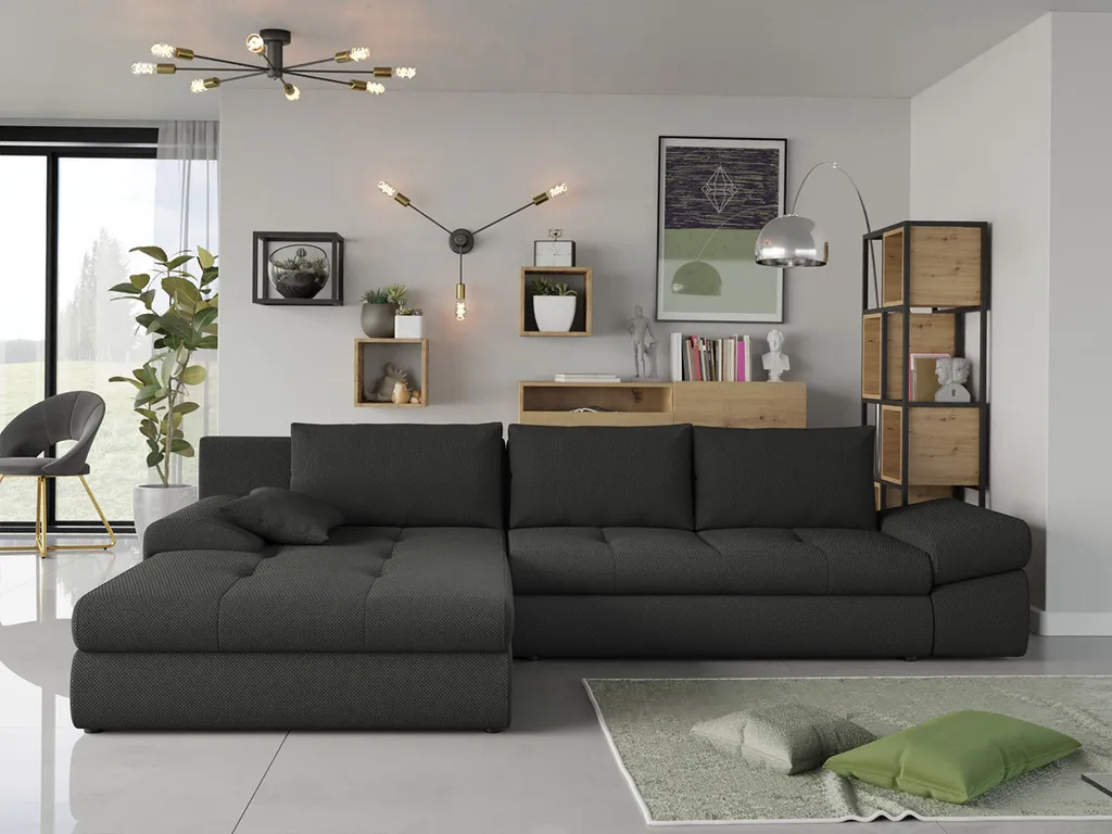 Mirjan24 Ecksofa Bono, Schlaffunktion, Bettkasten, Polsterecke, Eckcouch, Polstersofa, Seite Universal (Farbe: Inari 95) 2 Mirjan24 Ecksofa Bono, Schlaffunktion, Bettkasten, Polsterecke, Eckcouch, Polstersofa, Seite Universal (Farbe: Inari 95) – Bild 2
