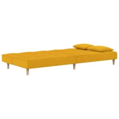 VidaXL Schlafsofa 2-Sitzer Mit 2 Kissen Gelb Stoff -VIDAXL || HOMCOM Verkäufe a5a0fadcdb71fffa67f9e00f69e0aed8
