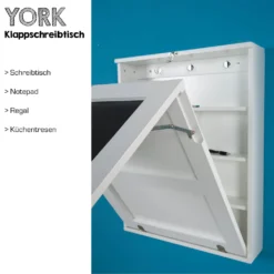 York - Klapptisch, Schreibtisch, Küchentisch, Tresen, Memoboard, Wandregal, Der Kleine Alleskönner Mit Viel Stauarum, We -VIDAXL || HOMCOM Verkäufe a662f254bdc46b2cb661e67070f8f7b1