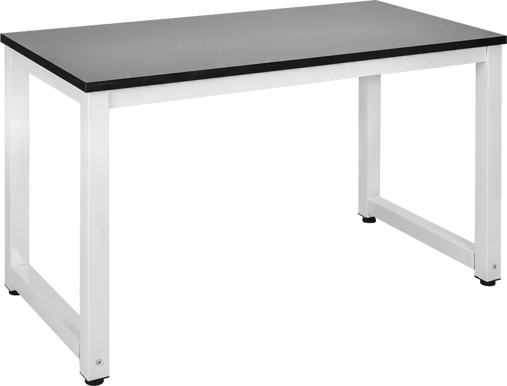 Merax Schreibtisch PC Tisch Computertisch 120 X 60 X 75cm Bürotisch, Arbeitstisch Officetisch PC-Tisch Esstisch Für Zuhause Büro Schlafzimmer, Schwarz-Weiß 6 Merax Schreibtisch PC Tisch Computertisch 120 X 60 X 75cm Bürotisch, Arbeitstisch Officetisch PC-Tisch Esstisch Für Zuhause Büro Schlafzimmer, Schwarz-Weiß – Bild 6