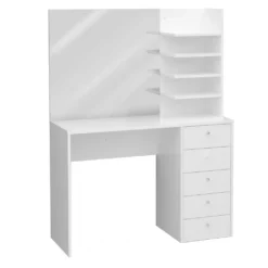 Schminktisch MARL Schreibtisch In Weiß Ca. 105 X 140 X 40 Cm