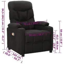 VidaXL Massagesessel Schwarz Stoff -VIDAXL || HOMCOM Verkäufe a86d5b5642501e8bb0ed9b5bc86d033a