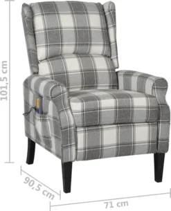 VidaXL Massagesessel Weiß-Grau Stoff -VIDAXL || HOMCOM Verkäufe a8ec33b173aa46b0d1ecba284b6a991b