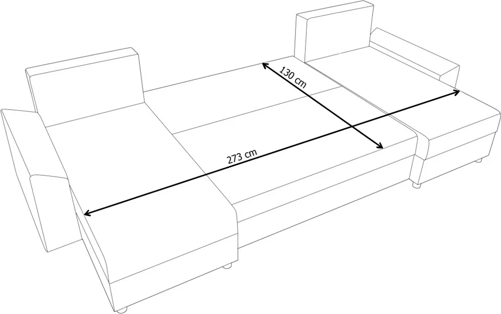 Sofa Mit Schlaffunktion In U-Form PAMELA, Couch, Schlaffunktion , Wohnlandschaft Wohnzimmer, 321x80x139, Sawana 14/sawana 05 3 Sofa Mit Schlaffunktion In U-Form PAMELA, Couch, Schlaffunktion , Wohnlandschaft Wohnzimmer, 321x80x139, Sawana 14/sawana 05 – Bild 3