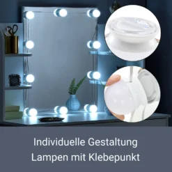 Juskys Schminktisch Bella Mit LED Beleuchtung, Spiegel, Schublade & 4 Ablagefächern - 108 X 40 X 140 Cm - Holz - Weiß - Kosmetiktisch Frisiertisch -VIDAXL || HOMCOM Verkäufe a9a55001b4093d484101fc3afc34e317